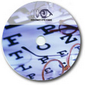 700MB CD-R Stock Graphics - Eye Chart Graphic